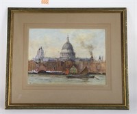 SIGNED WATERCOLOUR - POSSIBLY C.E. HOLLOWAY