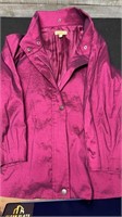 Kerrybrooke Shimmer Deep Burgundy Lined Jacket Siz