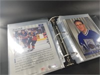 Large binder of NHL Don Russ studio portrait cards