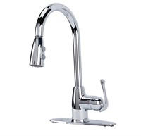 $89  Chrome 1-Handle Pull-Down Faucet (Deck Plate)