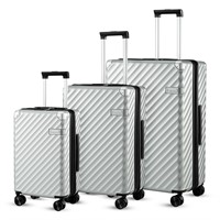 LUGGEX 3 Piece Luggage Sets with Spinner Wheels -