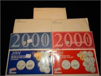 1974, 1978, 1979, 2000, 2004 Mint Sets