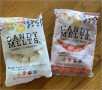 F9) Two new unopened white and orange candy melts