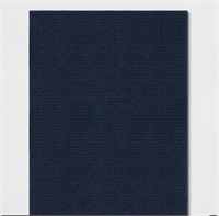4'×5'6" Washable Solid Accent Rug Blue