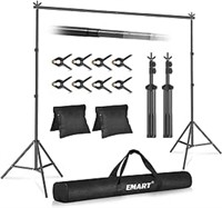 EMART Backdrop Stand Kit, 10x7ft (WxH) Adjustable