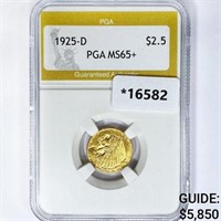 1925-D $2.50 Gold Quarter Eagle PGA MS65+