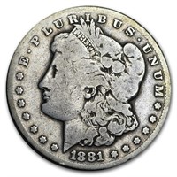 1881 Carson City Key Date Morgan Dollar