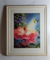 Golden Butterfly framed print by Mary Baxter St. C