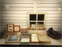 Wall decor, picture frames, jewelry box & more