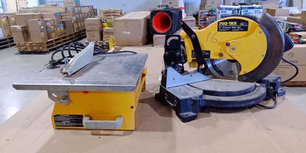 Mitre Saw and Table Saw