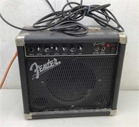 * Fender Amp with cord  Powered up