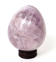 Fine Polished Amethyst Mineral Specimen, Egg Shape