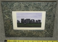 Original 3x5 Photograph of Stonehenge in Frame