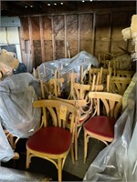 Wooden restaurant chairs