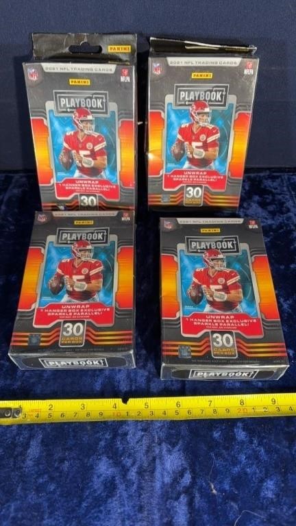 4-2021 Panini Playbook cards sealed in box