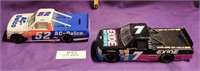 2 LIKE NEW ACTION DIECAST RACE TRUCK BANKS - 2X