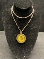 Necklace with Coin Pendant