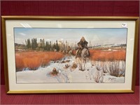 John Clymer Signed Lithograph, ‘The Fur Seekers’