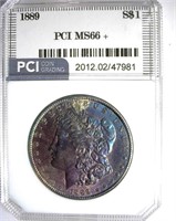 1889 Morgan PCI MS-66+ Fabulous Color