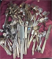 Forks, knives, small spoons