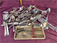 Variety of silverware, most marked Rogers