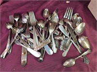 Variety of silverware