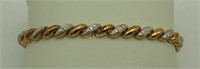 Sterling Silver .925 Heavy  71/4" Lady's Bracelet