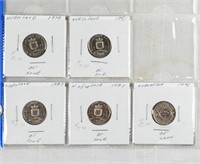 (5) NETHERLANDS COINS MIX