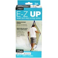 2 box TRIMACO E-Z Up Heavy Duty Peel & Stick Zippe