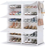 Shoe Rack, 6 Tier Shoe Storage Cabinet 24 Pair Pla