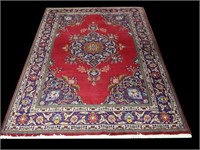 PERSIAN TABRIZ HAND KNOTTED WOOL RUG