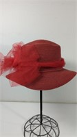 Vintage Royal Red Lady Hat