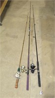 3 fishing poles