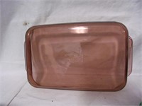 Cranberry Pyrex Cake Pan