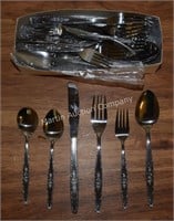 (K) 50pc Bel Canto Stainless Flatware Set