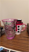 Vase and Snowman Mug