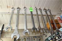 (8) Large Combination Wrenches, 1-7/16/" to 2"