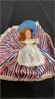 Vintage costume doll pompadour