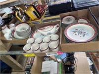 Snowman Stoneware Service for 8 Dishes and Extras