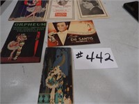 group of assorted vintage opera programs