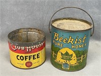 Coffee & Honey Tin Cans
