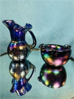 Gibson Iridescent Art Glass Lot (2)