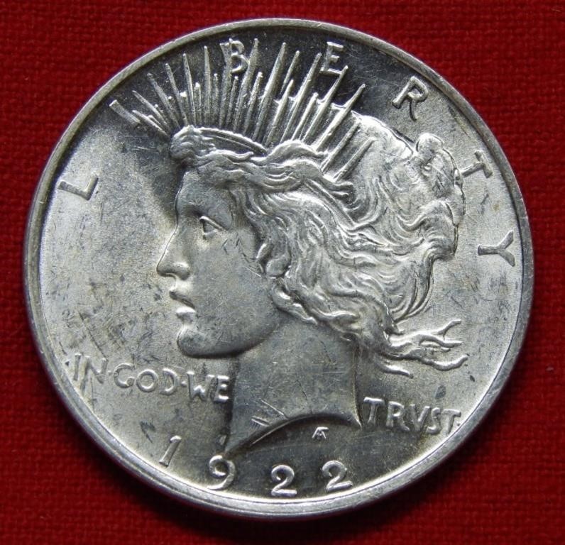 1922 D Peace Silver Dollar