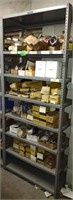 Metal Multi-Shelf Storage Rack w/ Contents