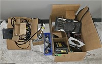 Contents of Corner Including Cables Wires, Truck