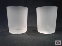 Glass double old fashioned Satin frosted 8 oz.