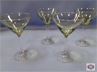 Martini glass. Olive color. (240)