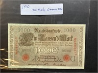 1910 1000 Mark German Note