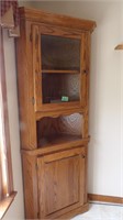 Oak Corner Cabinet