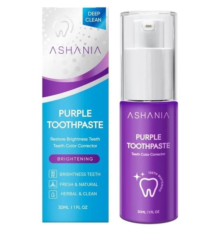 Sealed new Ashania Purple Toothpaste Whitening,